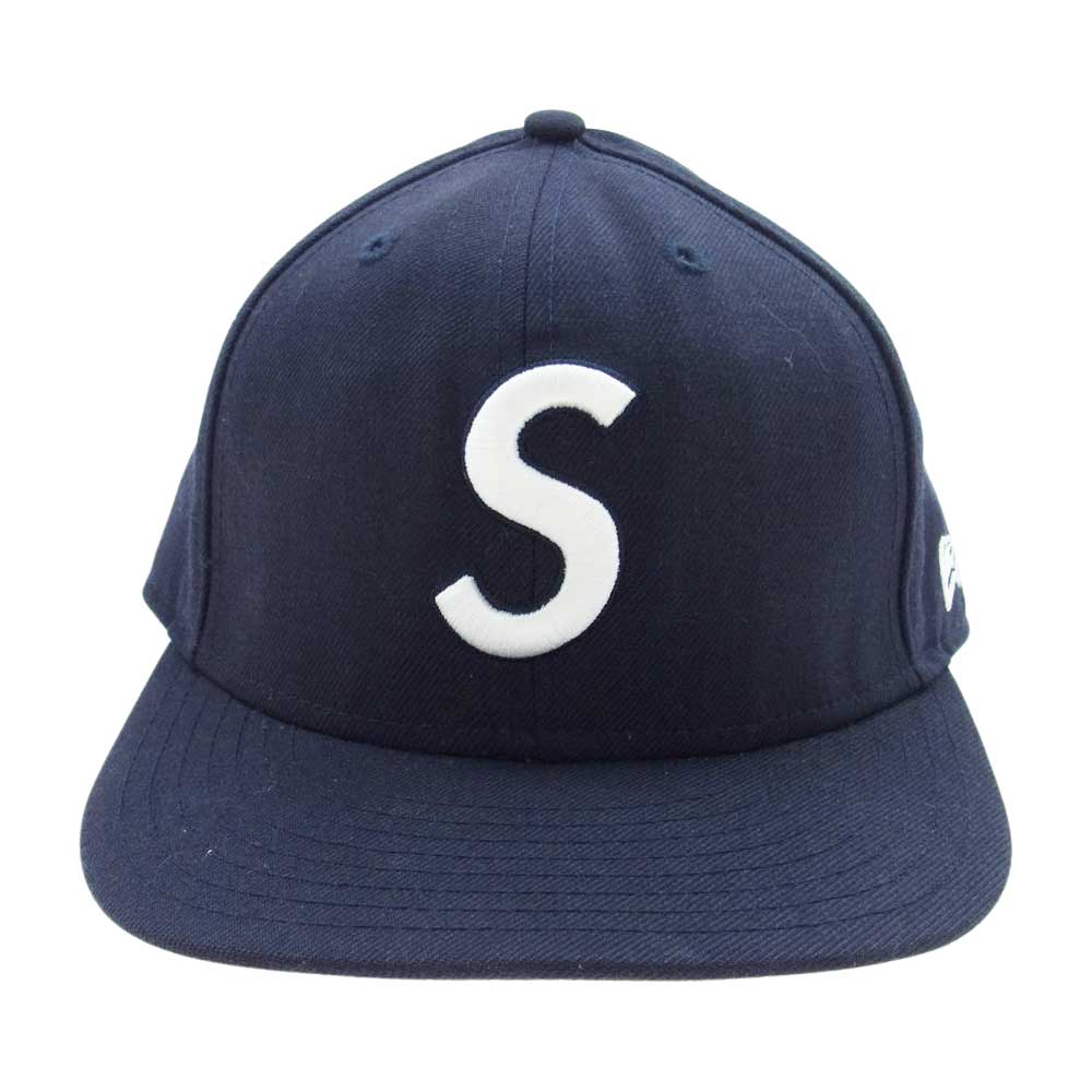 Supreme シュプリーム 08SS S Logo World Famous New Era Cap ニューエラ キャップ ワールドフェイマス ネイビー系 7 2/1（59.6cm）【中古】