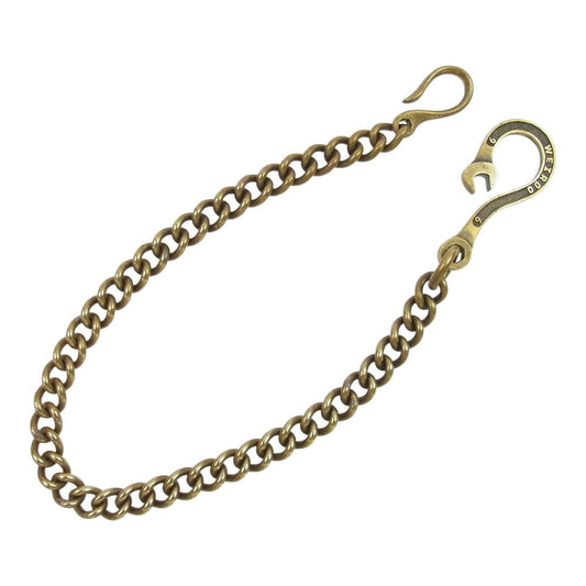 WEIRDO ウィアード 真鍮 brass スパナ フック ウォレット チェーン ゴールド系【中古】