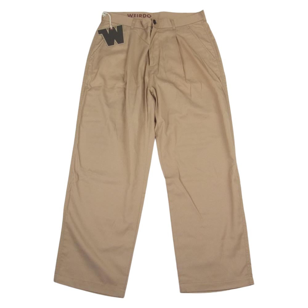 WEIRDO ウィアード W＆L UP TACK PANTS タック パンツ  ベージュ系 34【極上美品】【中古】