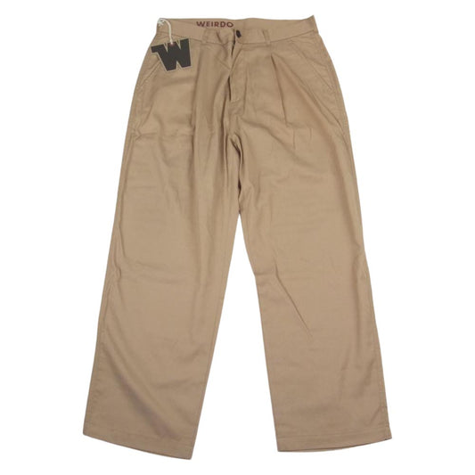 WEIRDO ウィアード W＆L UP TACK PANTS タック パンツ  ベージュ系 34【極上美品】【中古】