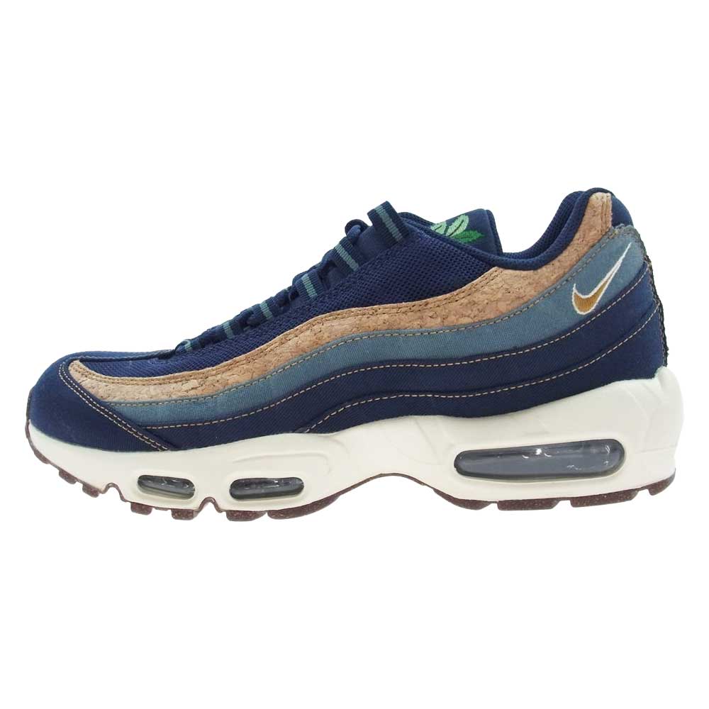 NIKE ナイキ DC3991-400 AIR MAX 95 SE CORK OBSIDIAN エアマックス95 SE コルク オブシディアン ローカットスニーカー ネイビー系 27.5cm【極上美品】【中古】