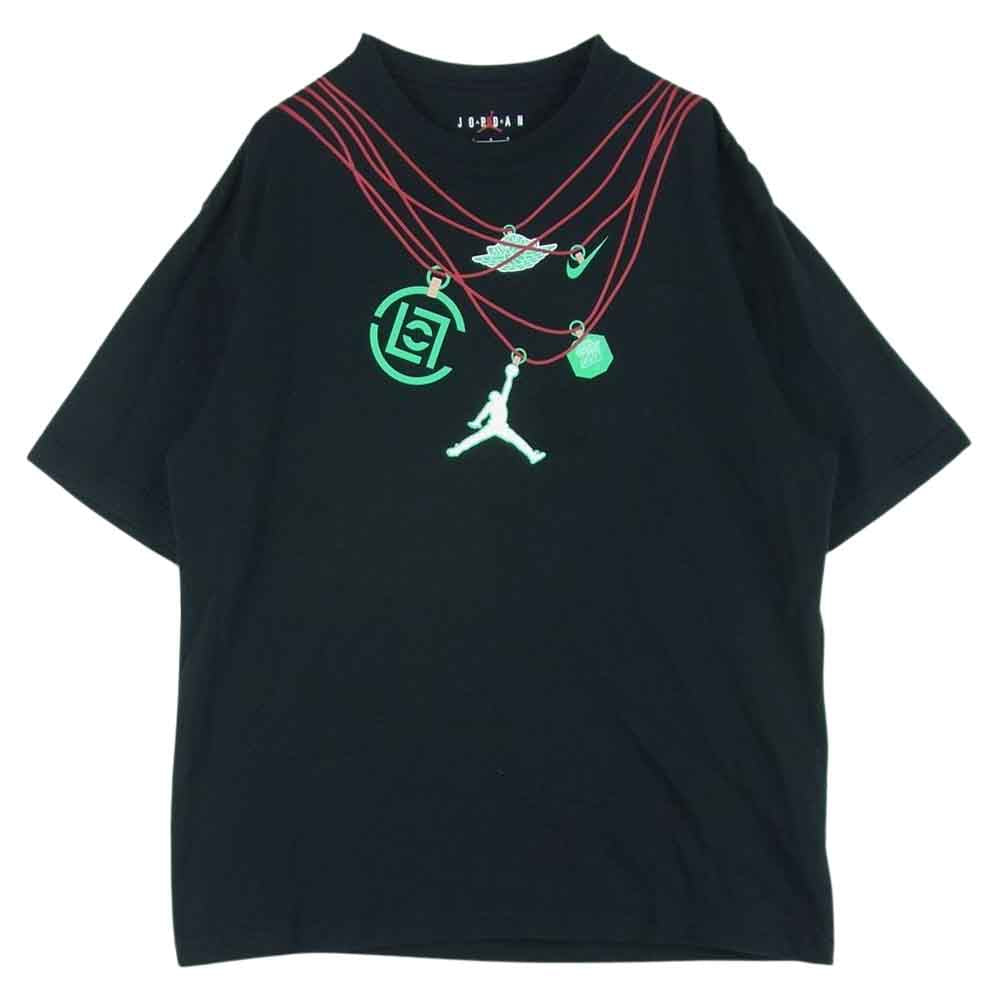 NIKE ナイキ DJ9741-010 JORDAN BRAND AS M J CLT SS TEE ジョーダン ブランド ネックレス デザイン 半袖 Tシャツ ブラック系 L【中古】