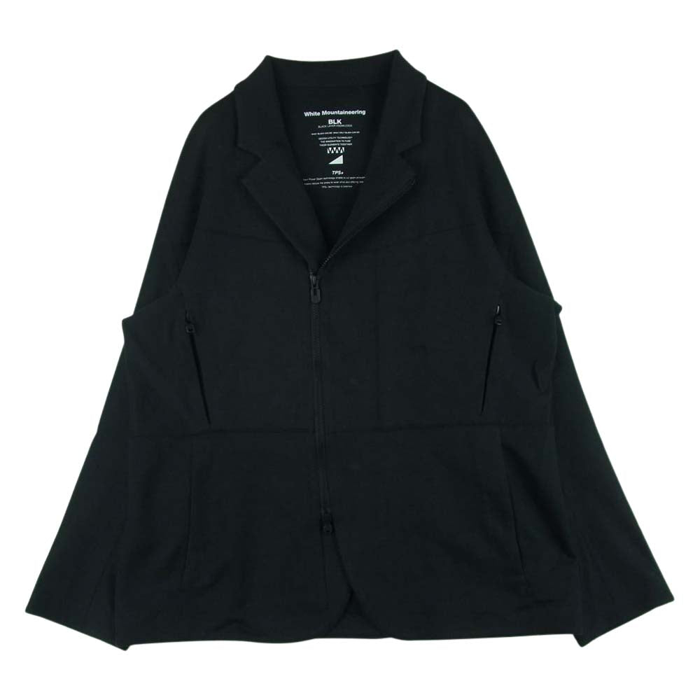 WHITE MOUNTAINEERING ホワイトマウンテニアリング BK2171206 2021SS TPS ZIPPED LAPEL JACKET ジップ ラペル ハイゲージ ジャケット ブラック系 1【中古】