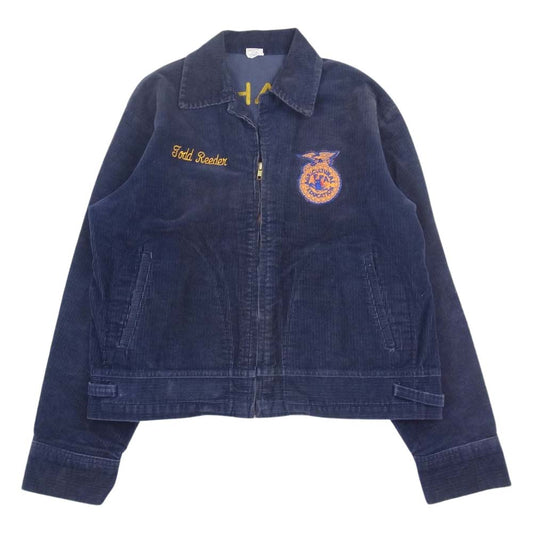 アメリカ国立農業学校 90s ファーマーズ コーデュロイ ジャケット パープル系 44【中古】