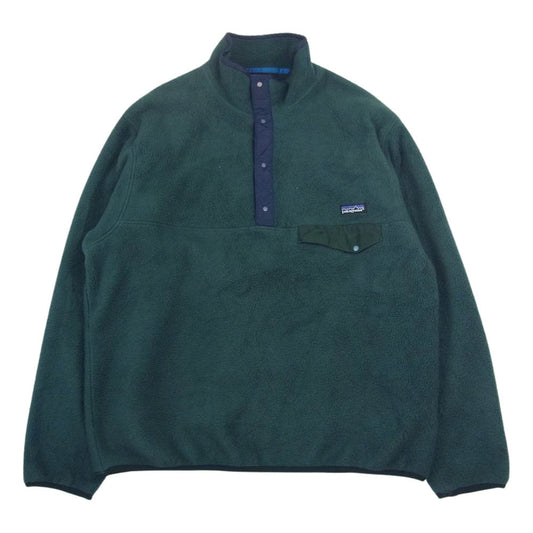 patagonia パタゴニア 01AW 25530 スナップT フリース プルオーバー ジャケット グリーン系 L【中古】