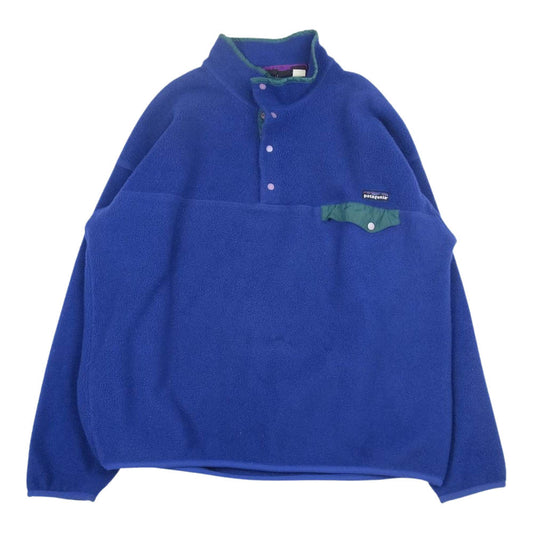 patagonia パタゴニア 25440 90年代 雪無しタグ スナップT フリース プルオーバ― ジャケット ブルー系 XL【中古】