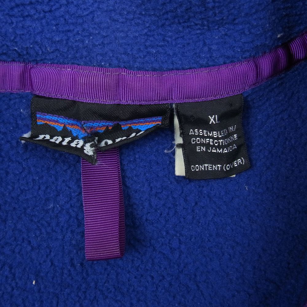patagonia パタゴニア 25440 90年代 雪無しタグ スナップT フリース プルオーバ― ジャケット ブルー系 XL【中古】