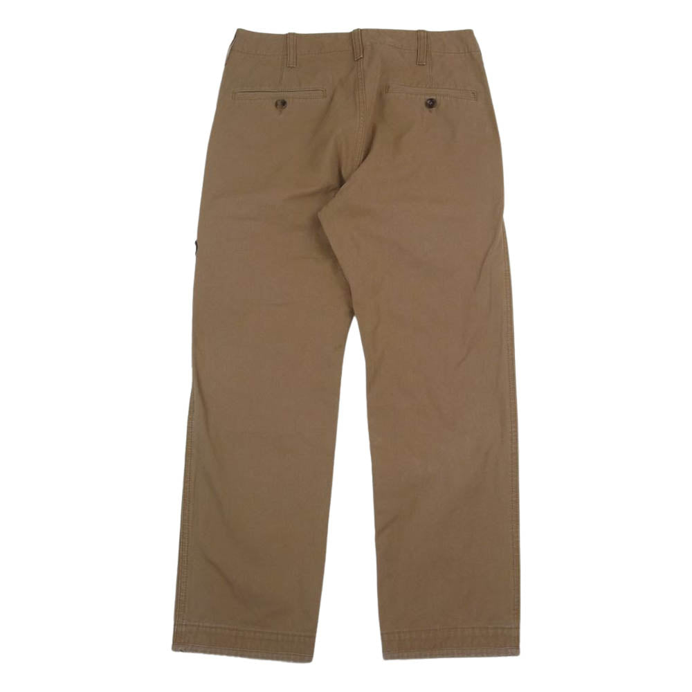 GUCCI グッチ 17AW  475265 XR699 イタリア製 錦鯉 UFO ワッペン ボタンフライ ロング パンツ ライトブラウン系 28【中古】