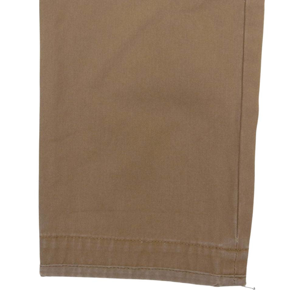 GUCCI グッチ 17AW  475265 XR699 イタリア製 錦鯉 UFO ワッペン ボタンフライ ロング パンツ ライトブラウン系 28【中古】