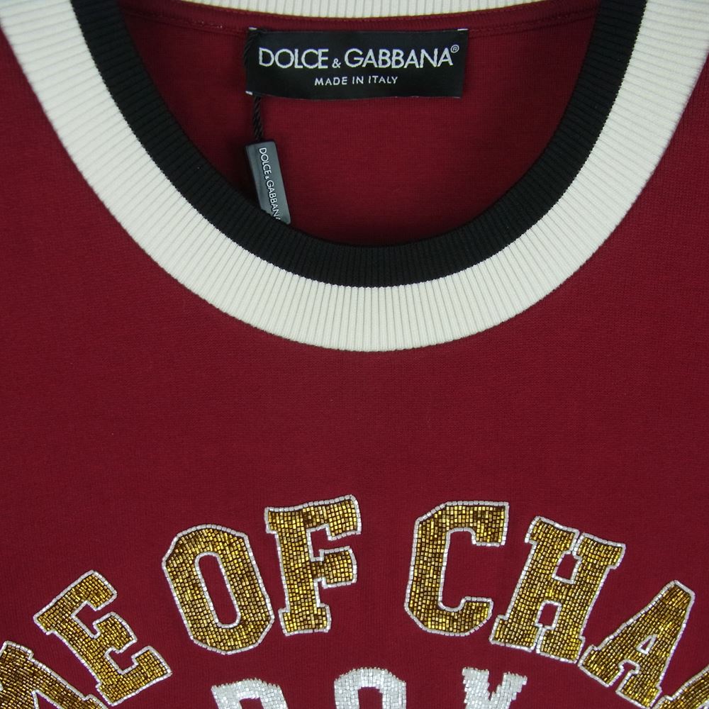 DOLCE&GABBANA ドルチェアンドガッバーナ G9MV6Z ビジュー装飾 刺繍
