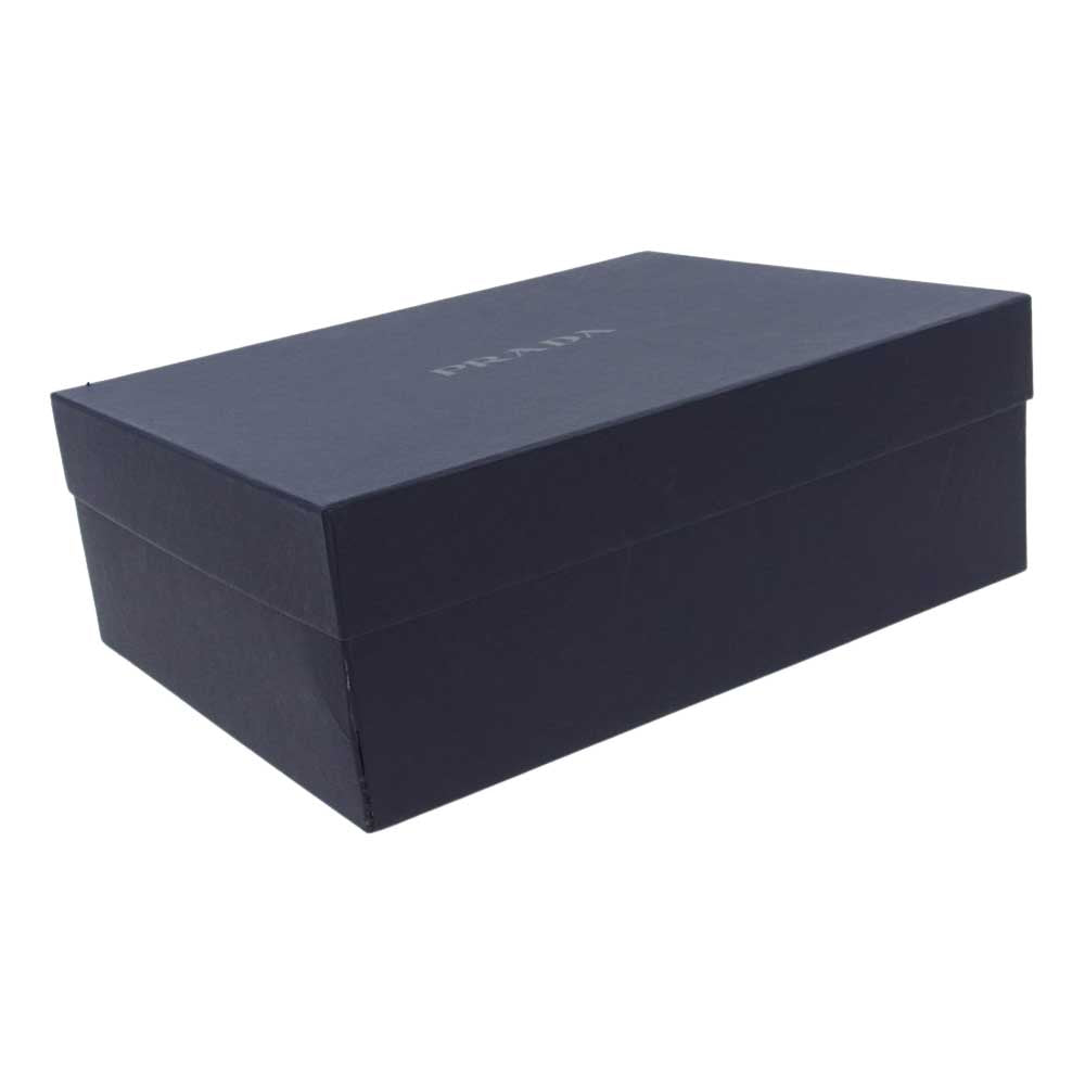 PRADA プラダ ハイカット ジップ スニーカー ホワイト系 7【極上美品】【中古】