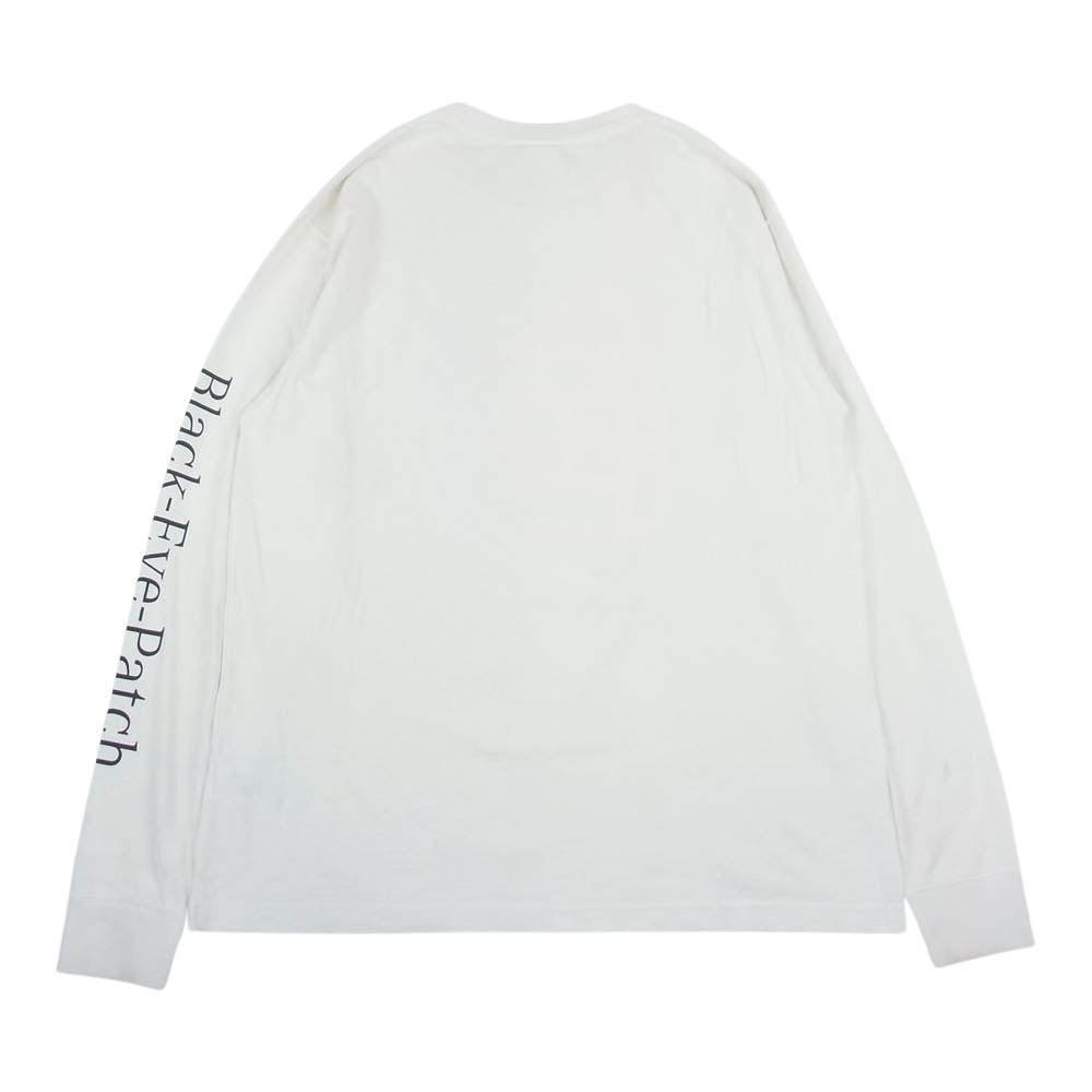 ブラックアイパッチ ロングスリーブカットソー 長袖 Tシャツ ホワイト系 M【中古】