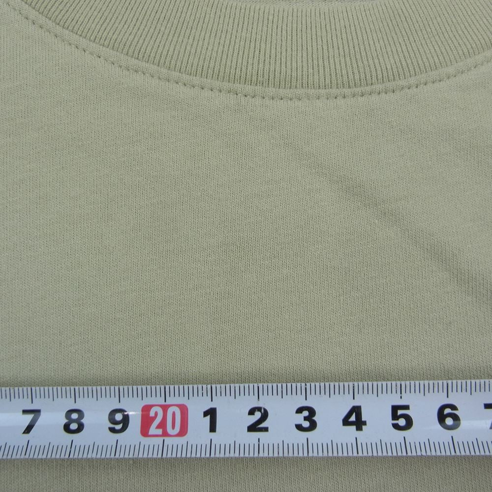 FEAR OF GOD フィアオブゴッド ESSENTIALS エッセンシャルズ ラバープリント ショートスリーブ カットソー 半袖 Tシャツ カーキ系 XL【中古】