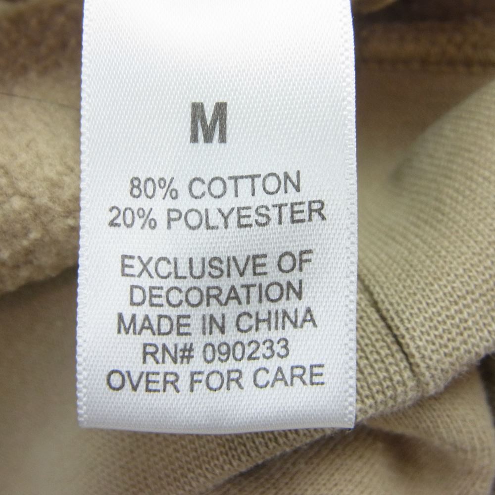 FEAR OF GOD フィアオブゴッド ESSENTIALS エッセンシャルズ リフレクティブ プリント スウェット パーカー ベージュ系 M【中古】