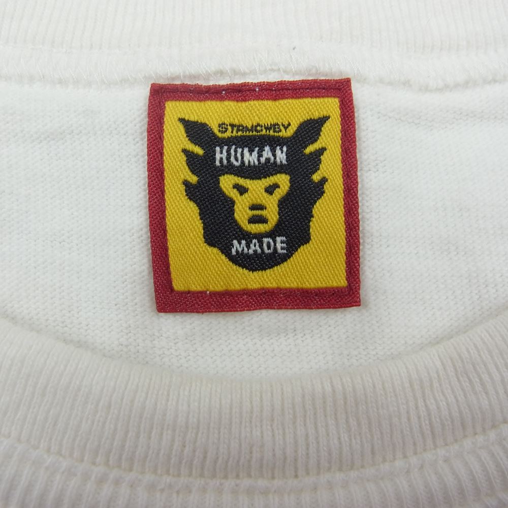 HUMAN MADE ヒューマンメイド × GIRLS DON’T CRY ガールズドントクライ ロゴプリント 半袖 Tシャツ ホワイト系 XL【中古】