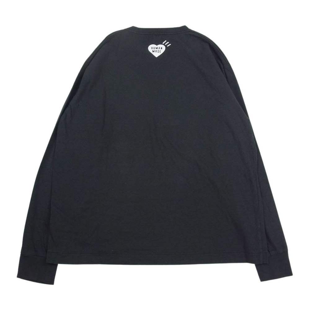 HUMAN MADE ヒューマンメイド TIGER L/S T-SHIRT ロングスリーブカットソー 長袖 Tシャツ ブラック系 XXL【中古】
