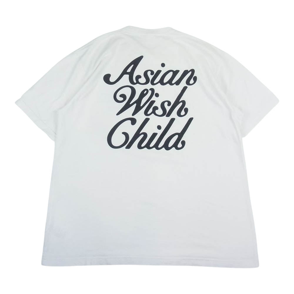 ブラックアイパッチ × Awich × VERDY The Asian wish child t shirt トリプルコラボ 半袖 Tシャツ ホワイト系 XL【中古】