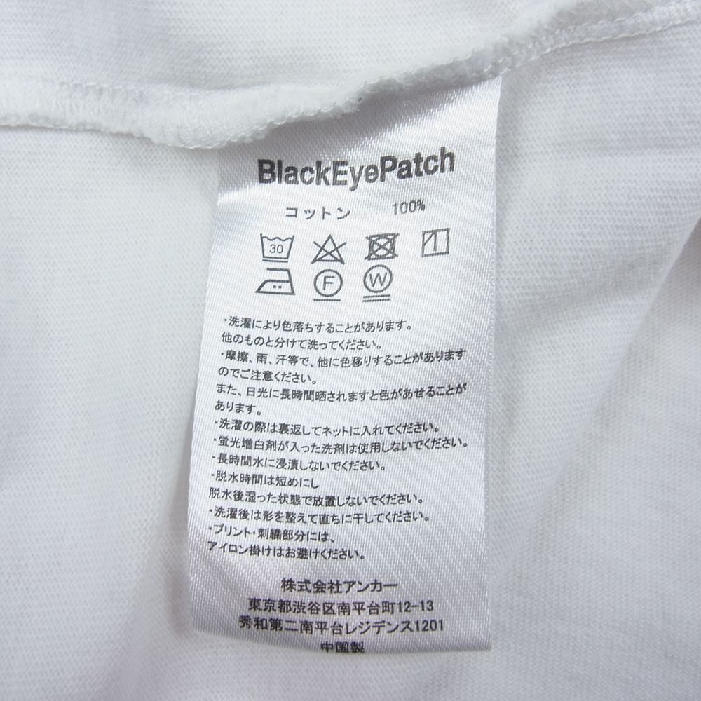 ブラックアイパッチ × Awich × VERDY The Asian wish child t shirt トリプルコラボ 半袖 Tシャツ ホワイト系 XL【中古】
