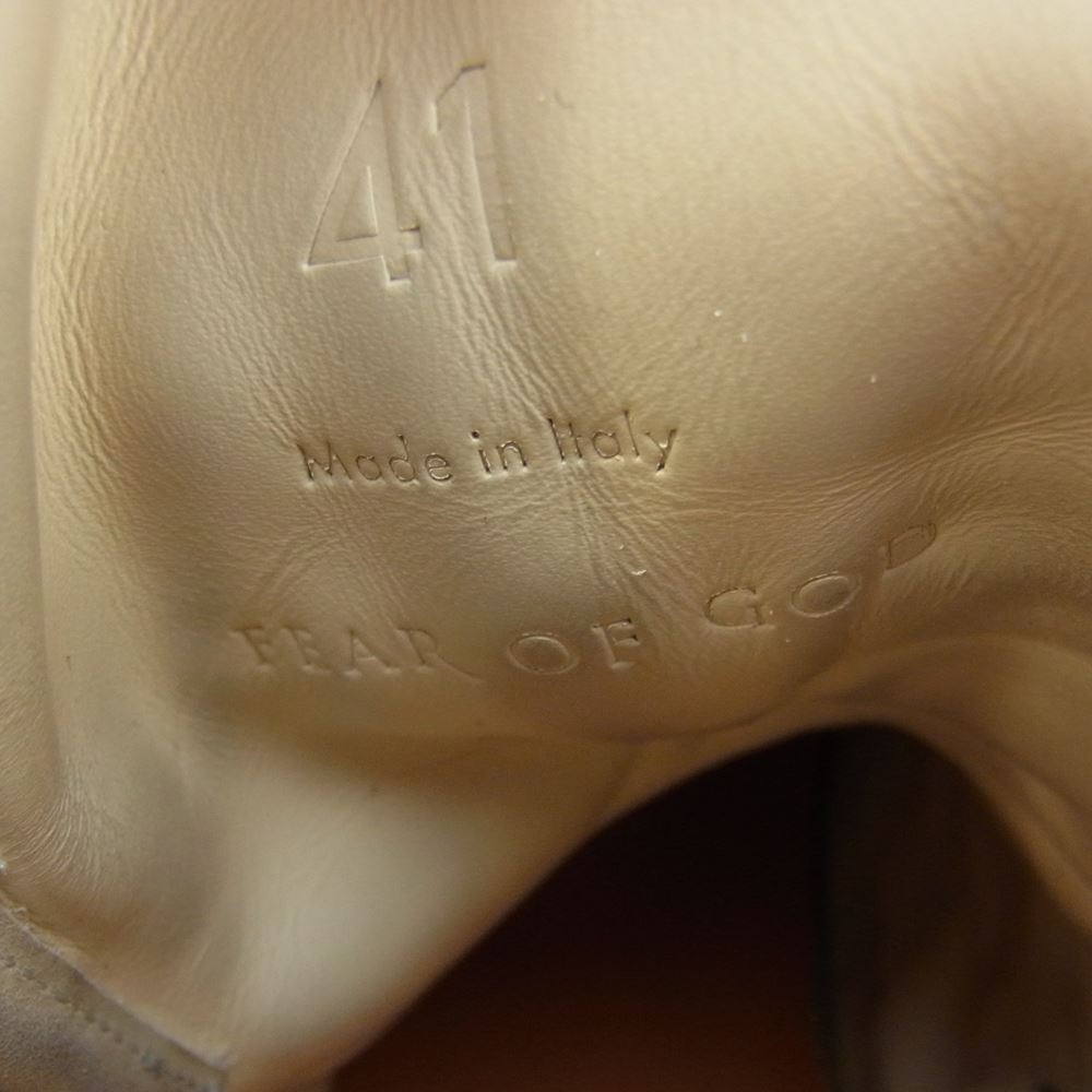 FEAR OF GOD フィアオブゴッド MILITARY SNEAKER ミリタリー ハイカット スニーカー 41【中古】