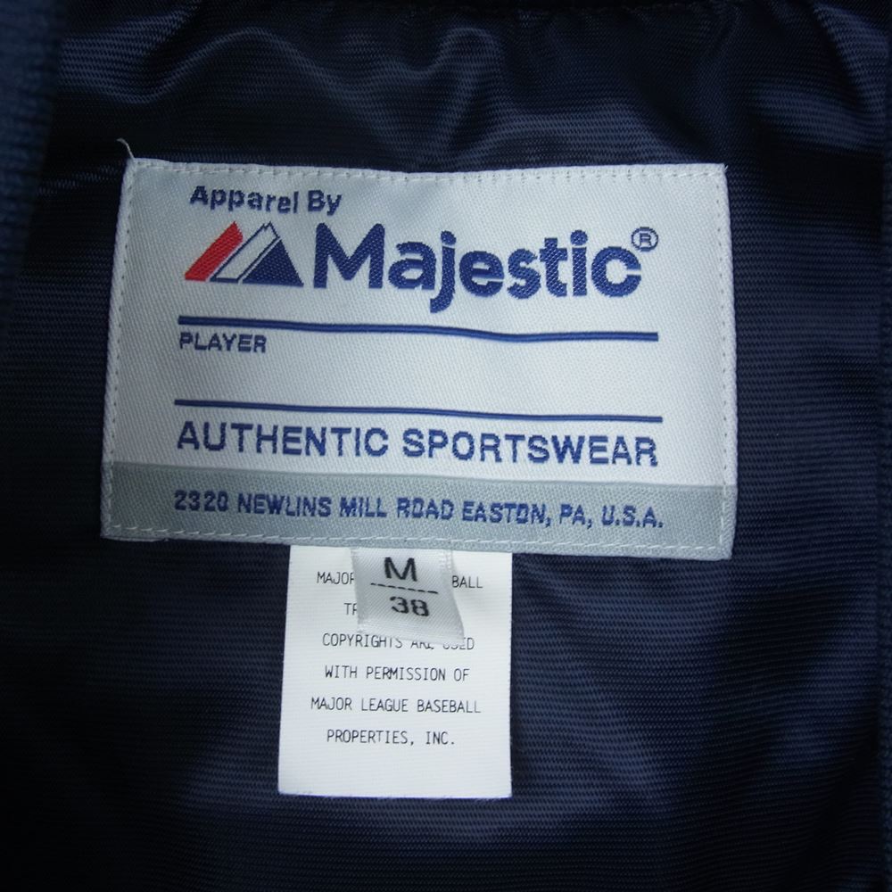 WTAPS ダブルタップス 14SS 141MJMSD-JKM01 × MAJESTIC マジェスティック BENCH JACKET ベンチ ジャケット ナイロン スタジャン DESERT STORM デザート ストーム ネイビー系 M【中古】