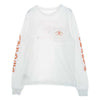 CHROME HEARTS クロムハーツ（原本無） Orange Cemetery Cross LS Tee オレンジ セメタリー クロス ロングスリーブ ロンT Tシャツ 長袖 ホワイト系 L【美品】【中古】