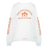 CHROME HEARTS クロムハーツ（原本無） Orange Cemetery Cross LS Tee オレンジ セメタリー クロス ロングスリーブ ロンT Tシャツ 長袖 ホワイト系 L【美品】【中古】