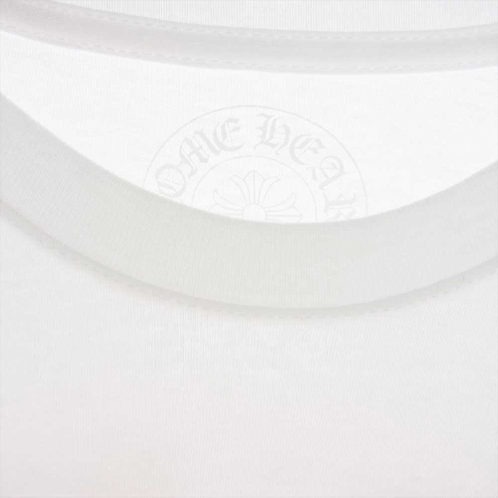 CHROME HEARTS クロムハーツ（原本無） Orange Cemetery Cross LS Tee オレンジ セメタリー クロス ロングスリーブ ロンT Tシャツ 長袖 ホワイト系 L【美品】【中古】