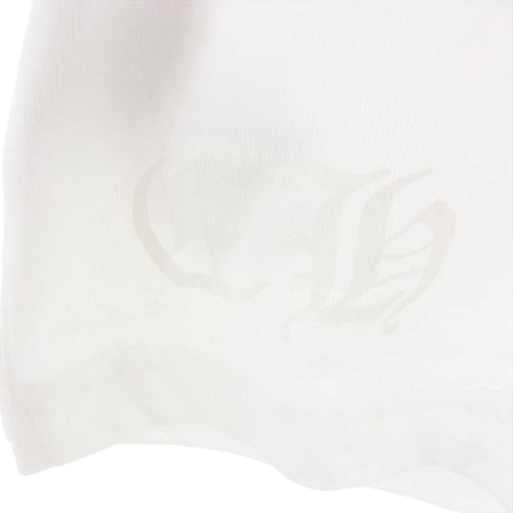 CHROME HEARTS クロムハーツ（原本無） Orange Cemetery Cross LS Tee オレンジ セメタリー クロス ロングスリーブ ロンT Tシャツ 長袖 ホワイト系 L【美品】【中古】