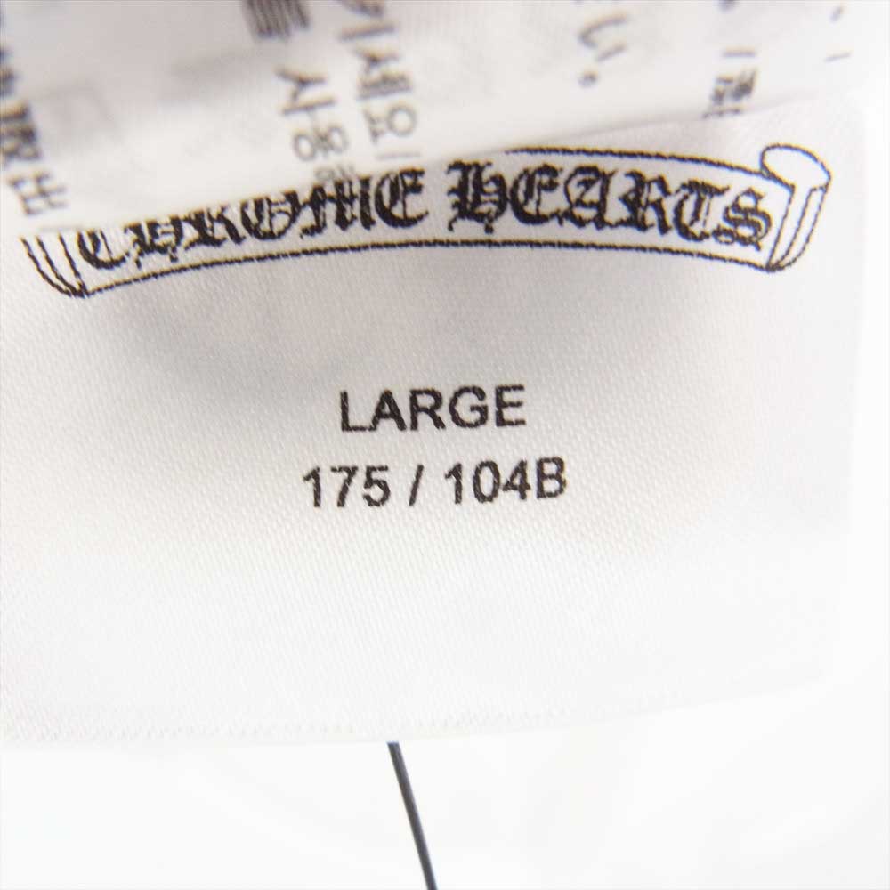 CHROME HEARTS クロムハーツ（原本無） Orange Cemetery Cross LS Tee オレンジ セメタリー クロス ロングスリーブ ロンT Tシャツ 長袖 ホワイト系 L【美品】【中古】