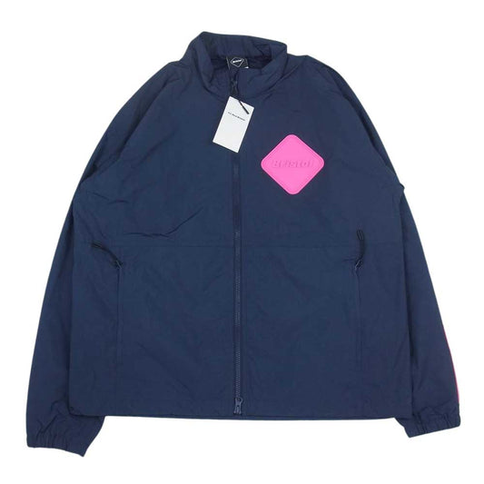 SOPH ソフ 19AW FCRB-192056  F.C.Real Bristol エフシーレアルブリストル BIG EMBLEM STAND COLLAR BLOUSON ナイロン ジャケット  ネイビー系 M【新古品】【未使用】【中古】