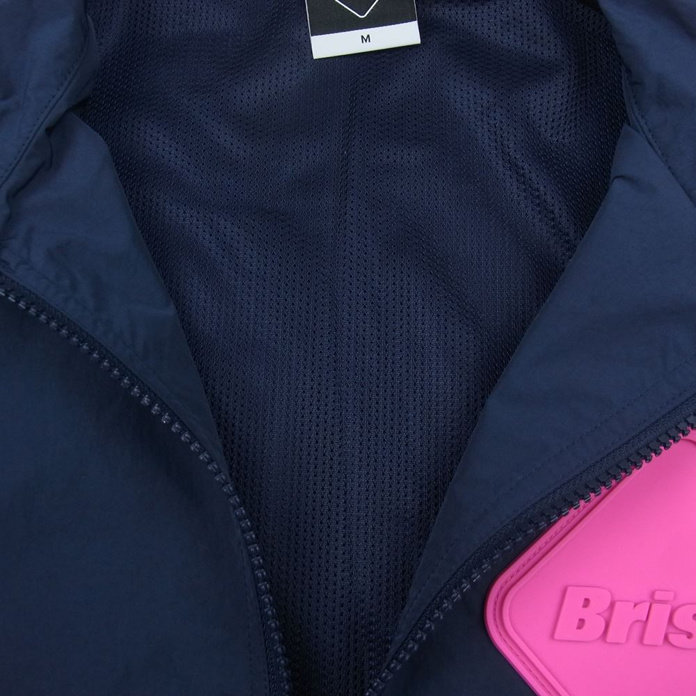 SOPH ソフ 19AW FCRB-192056  F.C.Real Bristol エフシーレアルブリストル BIG EMBLEM STAND COLLAR BLOUSON ナイロン ジャケット  ネイビー系 M【新古品】【未使用】【中古】