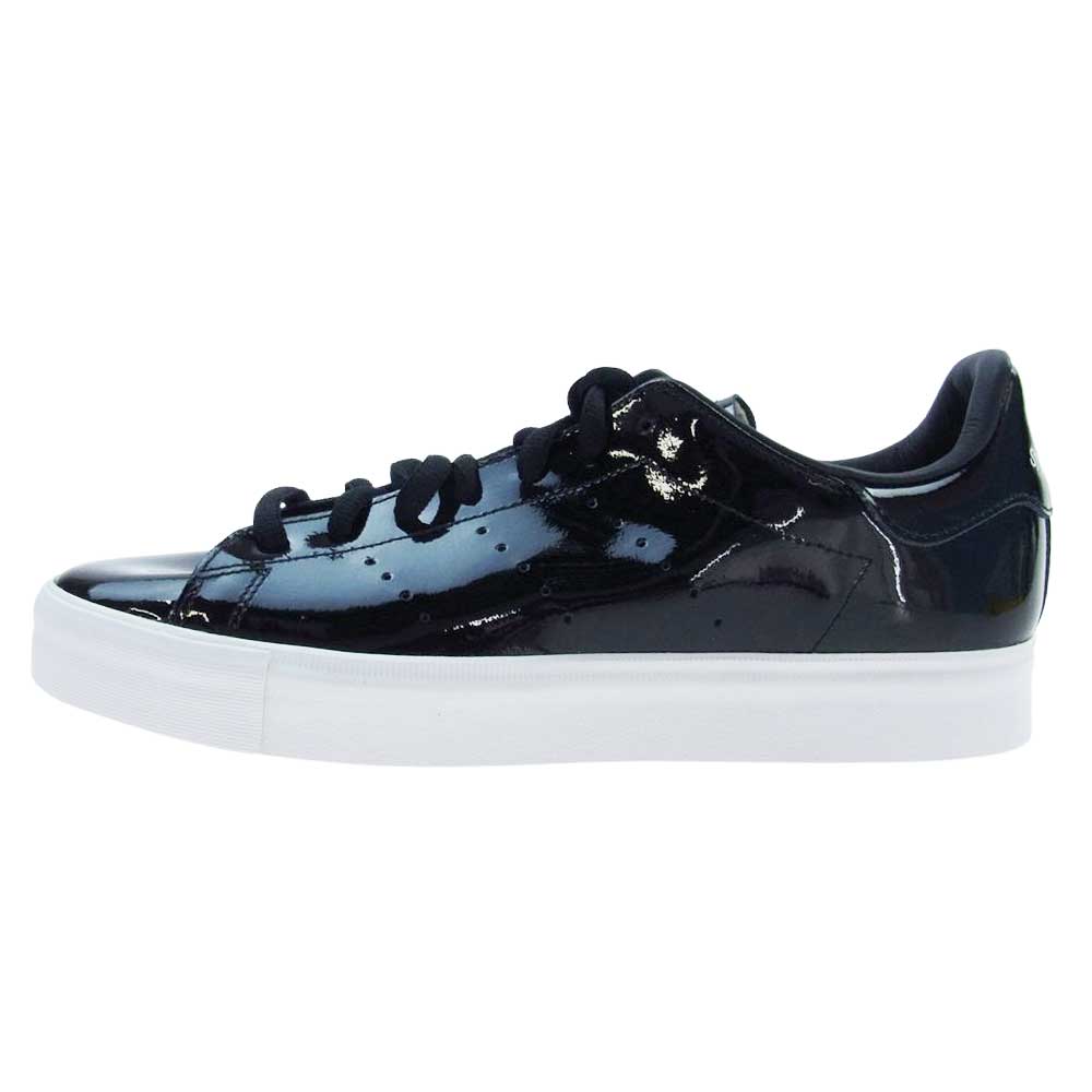 adidas アディダス B24541 STAN SMITH スタンスミス バルカナイズド エナメル スニーカー ブラック系 26.5cm【極上美品】【中古】
