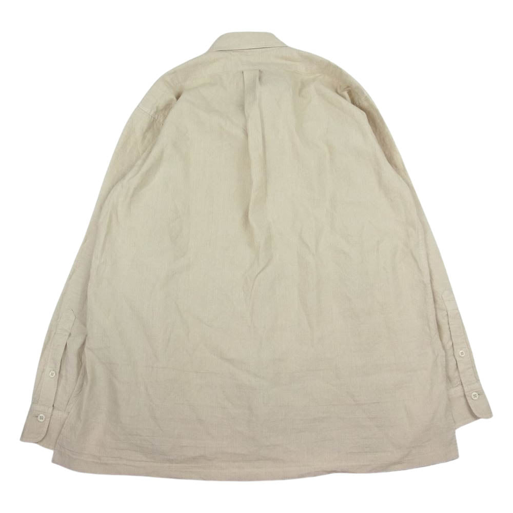 マーティーアンドサンズ 23SS MT3103-0604B 強撚 LINEN OXFORD WORK