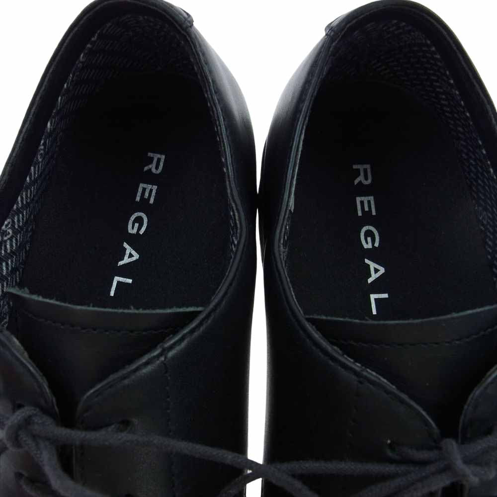 REGAL リーガル GORETEX ゴアテックス ストレートチップ ビジネス シューズ ブラック系 24.5cm【中古】