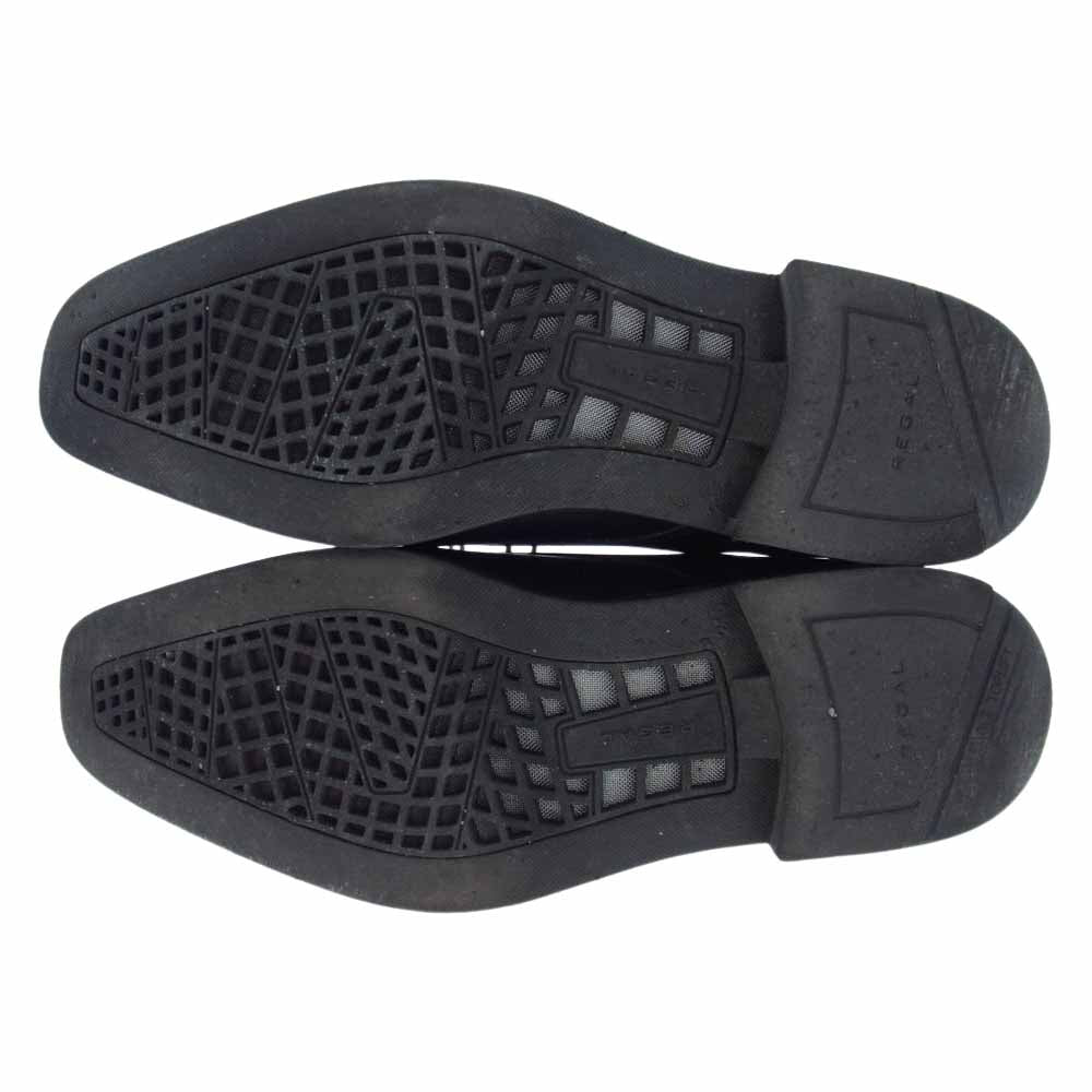 REGAL リーガル GORETEX ゴアテックス ストレートチップ ビジネス シューズ ブラック系 24.5cm【中古】