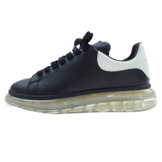 Alexander McQueen アレキサンダーマックイーン 604232WHX981041 OVERSIZED LARRY SNEAKER オーバーサイズ ラリー クリアソール ローカット レースアップ スニーカー ブラック系 EU40【新古品】【未使用】【中古】