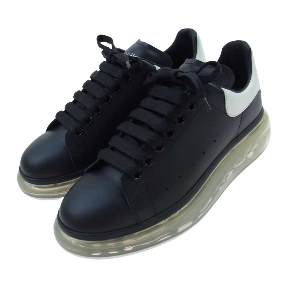 Alexander McQueen アレキサンダーマックイーン 604232WHX981041 OVERSIZED LARRY SNEAKER オーバーサイズ ラリー クリアソール ローカット レースアップ スニーカー ブラック系 EU40【新古品】【未使用】【中古】