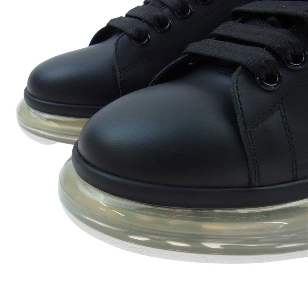 Alexander McQueen アレキサンダーマックイーン 604232WHX981041 OVERSIZED LARRY SNEAKER オーバーサイズ ラリー クリアソール ローカット レースアップ スニーカー ブラック系 EU40【新古品】【未使用】【中古】