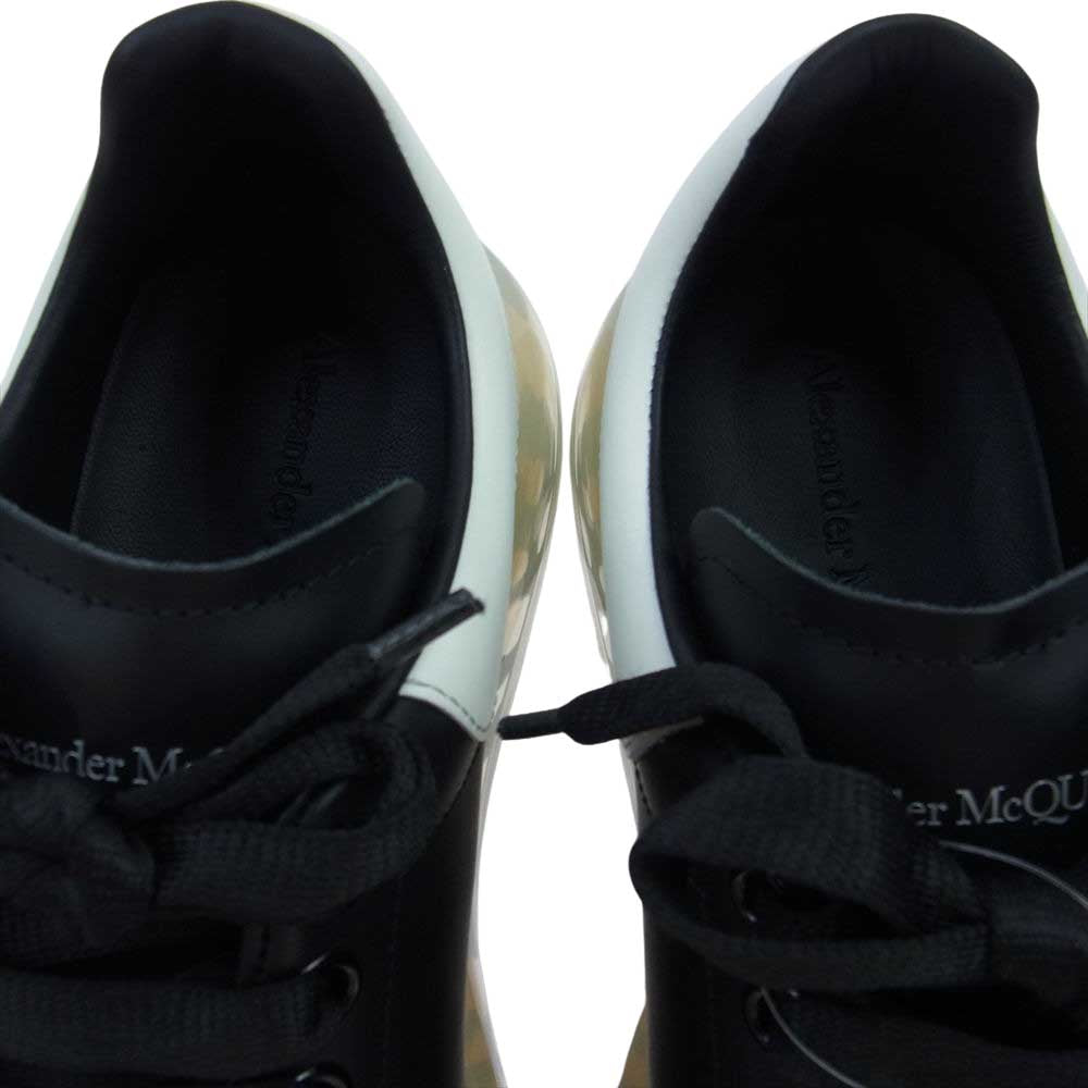 Alexander McQueen アレキサンダーマックイーン 604232WHX981041 OVERSIZED LARRY SNEAKER オーバーサイズ ラリー クリアソール ローカット レースアップ スニーカー ブラック系 EU40【新古品】【未使用】【中古】