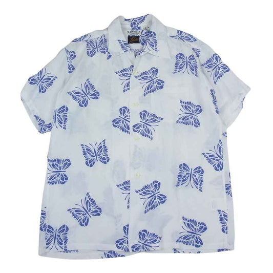 Needles ニードルス Sun Surf BEAMS サンサーフ ビームス別注 Aloha Shirt Special パピヨン アロハシャツ スペシャル ホワイト系 S【中古】