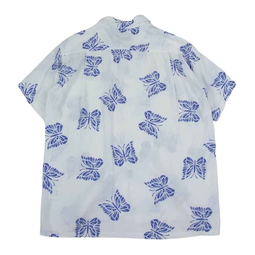 Needles ニードルス Sun Surf BEAMS サンサーフ ビームス別注 Aloha Shirt Special パピヨン アロハシャツ スペシャル ホワイト系 S【中古】
