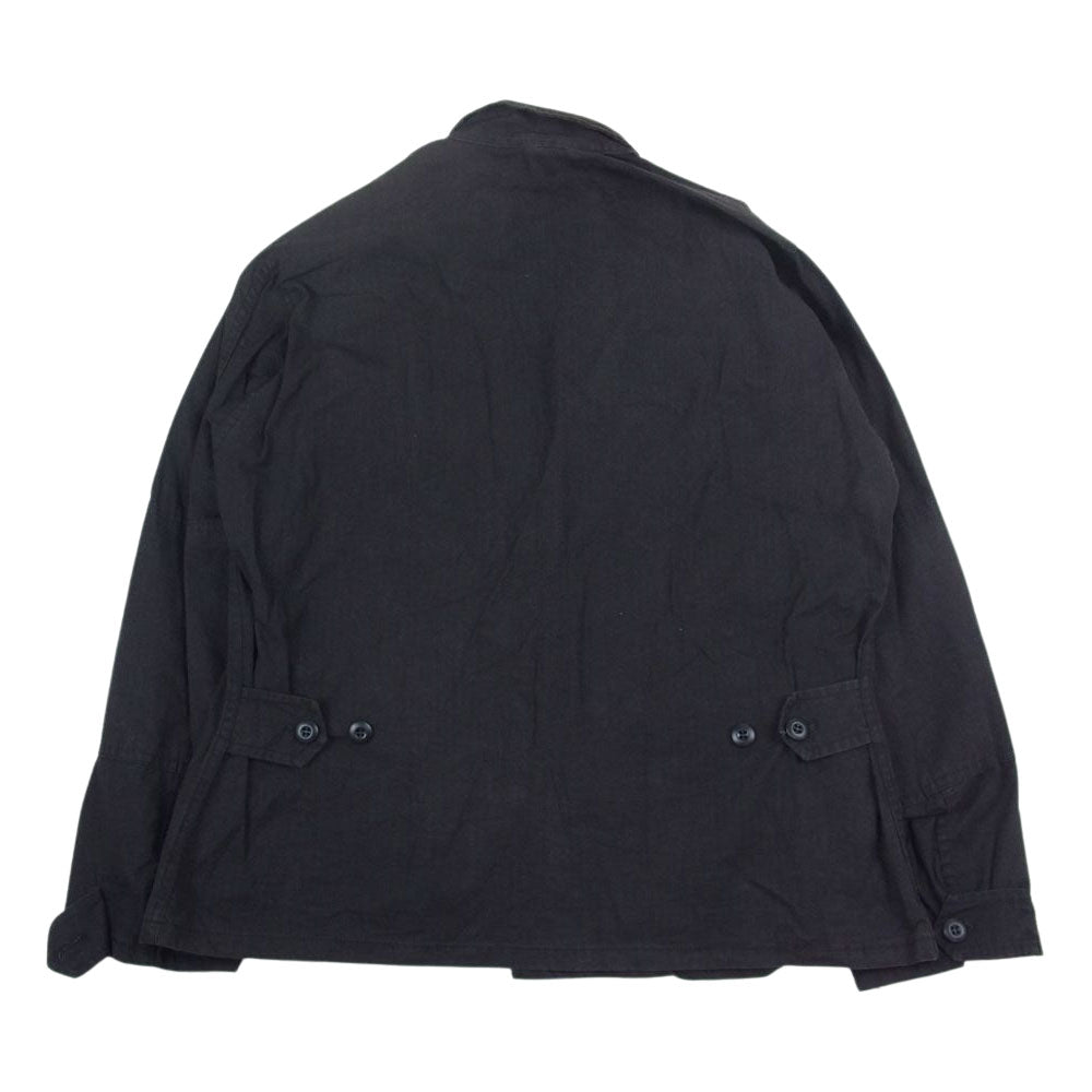 ユーエス アーミー 80s RIPSTOP BDU SHIRTS リップストップ ミリタリー シャツ  ブラック系 M【中古】