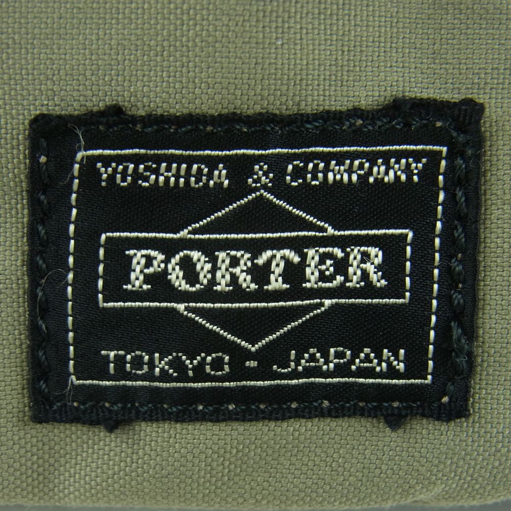 PORTER ポーター ウエストバッグ ボディバッグ ボトルホルダー付 バッグ グレイッシュライトカーキ系【中古】