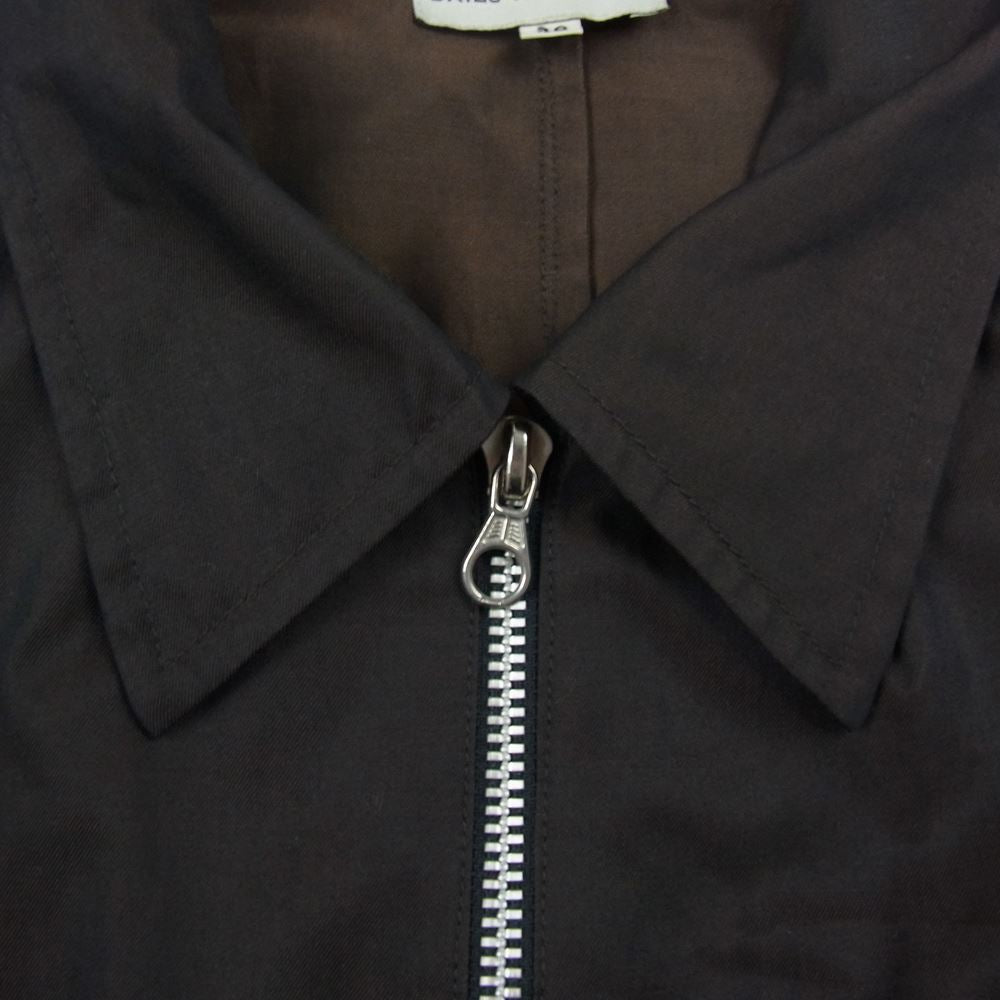 DRIES VAN NOTEN ドリスヴァンノッテン コットン ジップアップ ジャケット ブルゾン ブラウン系 48【中古】