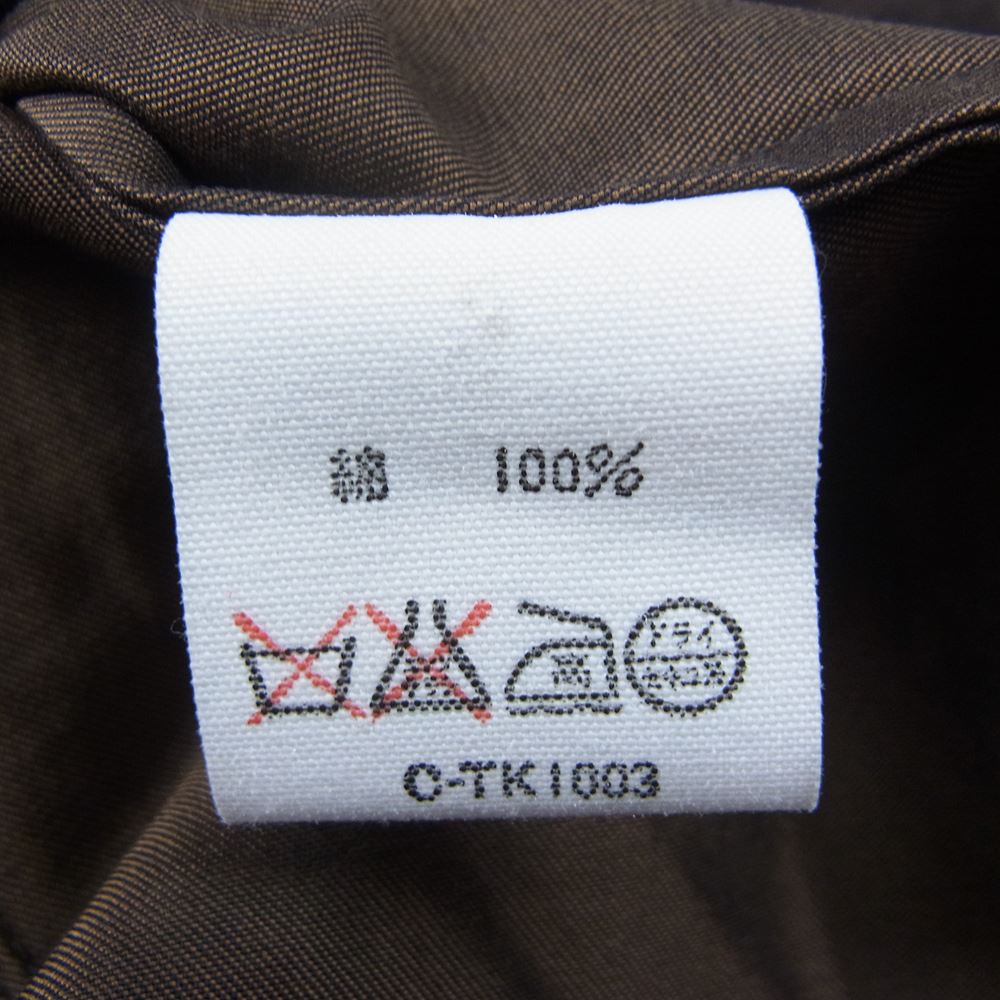 DRIES VAN NOTEN ドリスヴァンノッテン コットン ジップアップ ジャケット ブルゾン ブラウン系 48【中古】