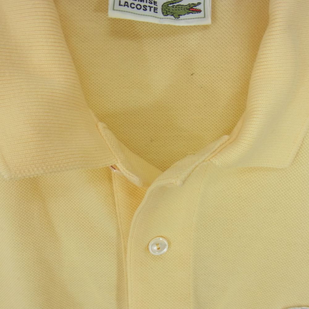 LACOSTE ラコステ フランス製 ポロシャツ イエロー系 3【中古】