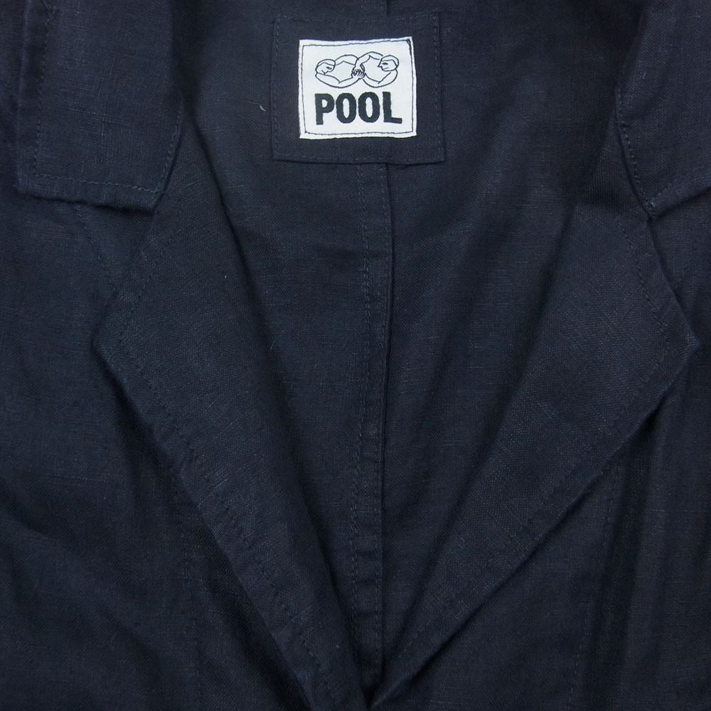 イデー POOL リネン ジャケット ネイビー系【中古】