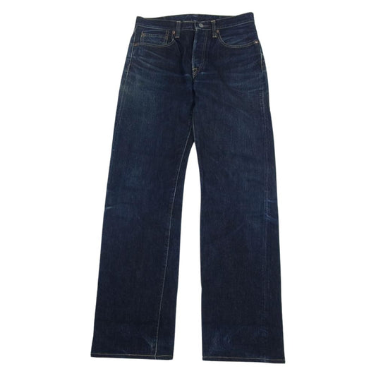 キャピタル  ボタンフライ ストレート デニム パンツ インディゴブルー系 32【中古】