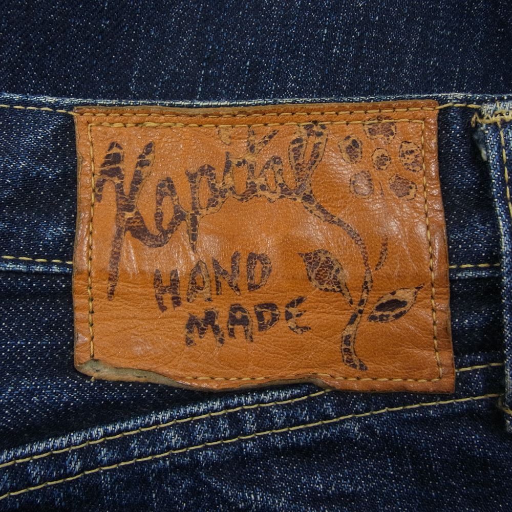 キャピタル  ボタンフライ ストレート デニム パンツ インディゴブルー系 32【中古】