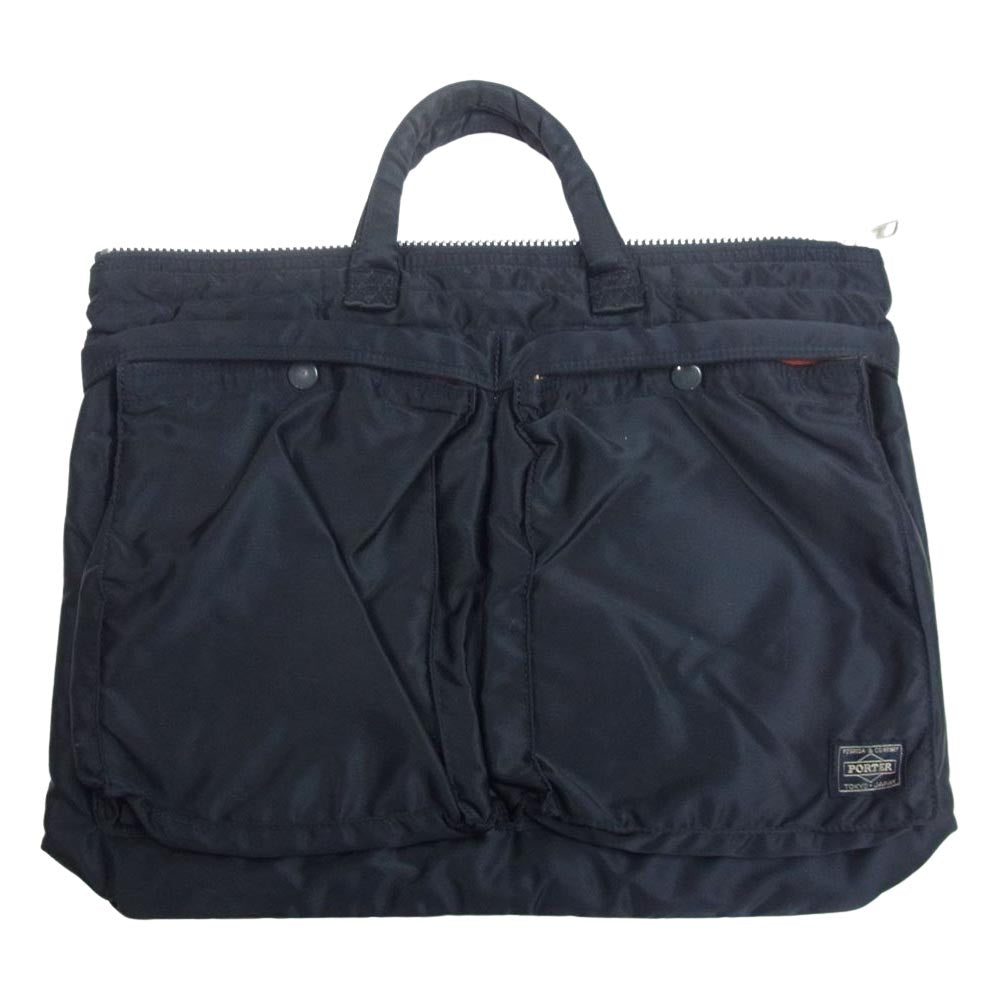 PORTER ポーター TANKER BRIEFCASE ポーター タンカー ブリーフケース ハンドバッグ ビジネスバッグ 吉田カバン ブラック系【中古】